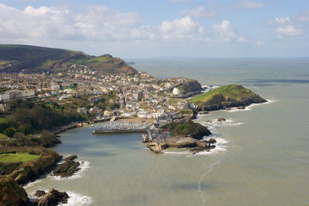 Ilfracombe, coastal town in Devon, Englandの写真素材