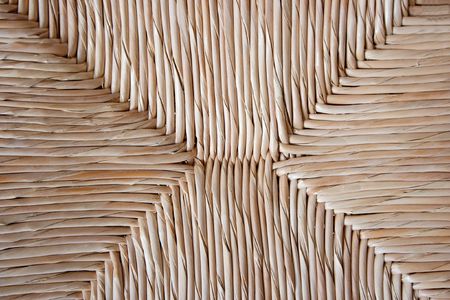 Reed background texture of a chairの写真素材