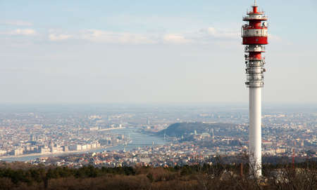 Budapest panorama from a high viewpointの写真素材