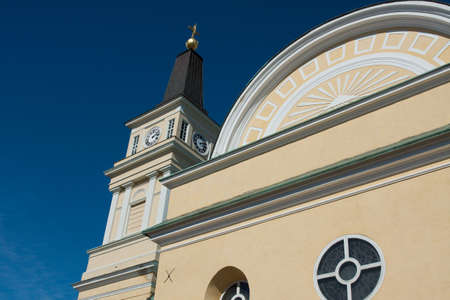 Detail of the church in Oulu, Finlandの写真素材