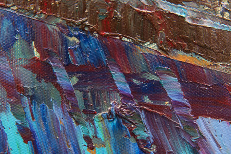 Colorful paint texture closeup