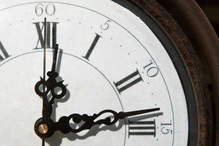 Old analogue clockface backgroundの写真素材