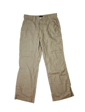Wrinkled trouser on white backgroundの写真素材
