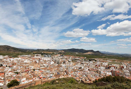 View of Sagunto from the fortificationの写真素材