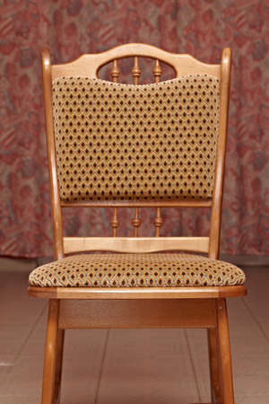 Closeup of a vintage chairの写真素材
