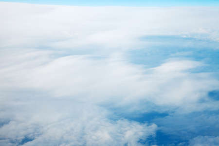 Soft clouds in the blue skyの写真素材