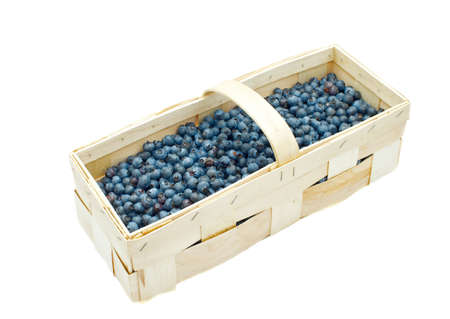 Cranberries in a basketの写真素材