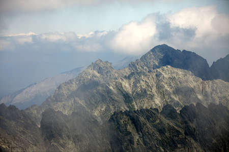 High mountain landscape in the High Tatrasの写真素材