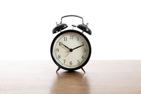 Alarm clock on a table