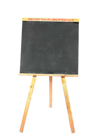 Small blackboard isolated on whiteの写真素材