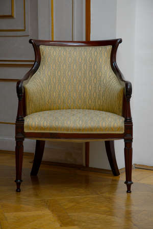 Old chair in a palace roomのeditorial素材