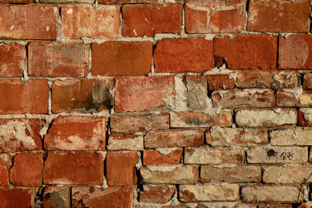 Old brick wall textureの写真素材