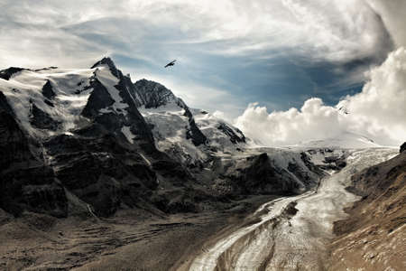 View at the Grossglockner mountainの写真素材