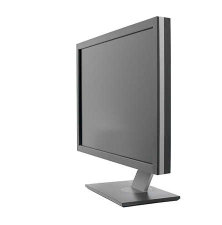 Monitor isolated on white backgroundの写真素材