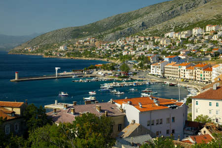 View of Senj, coastal town in Croatiaの写真素材