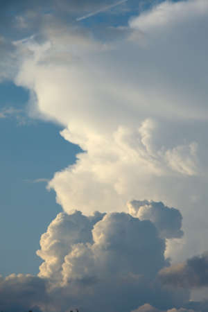 Stormy clouds in the skyの写真素材