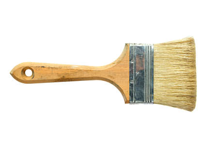 Used brush isolated on white backgroundの写真素材