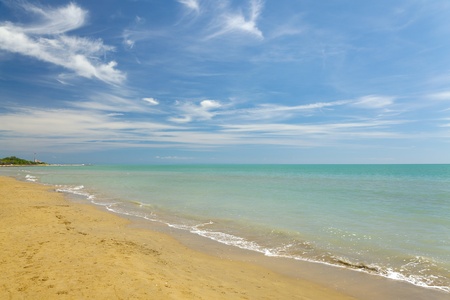 Sandy beach in summerの写真素材