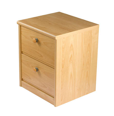 Small drawer cabinet isolated on whiteの写真素材