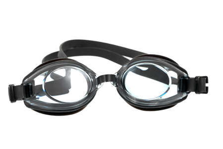 Swimming Goggles isolated on white backgroundの写真素材