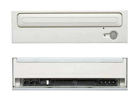 CD drive front and back sideの写真素材