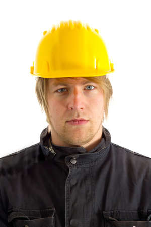 Engineer portrait in hardhatの写真素材