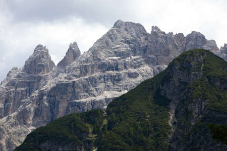 Mountain landscape in the Dolomitesの写真素材