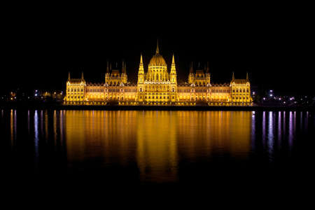 The Parliament buildint in Budapest, Hungaryの写真素材