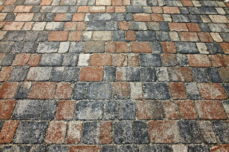 Old stone pavement textureの写真素材