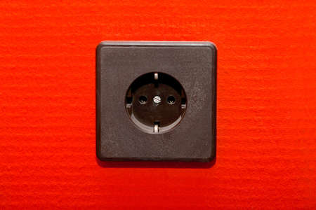 Old electric socketの写真素材