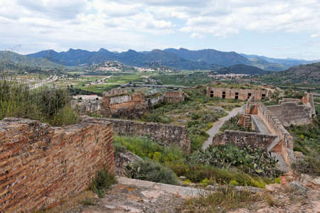 Ancient fortification in Sagunto, Spainの写真素材