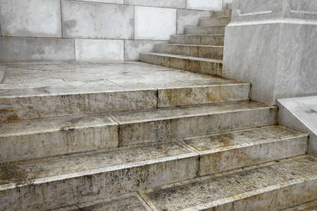 Old staircase made of stoneの写真素材