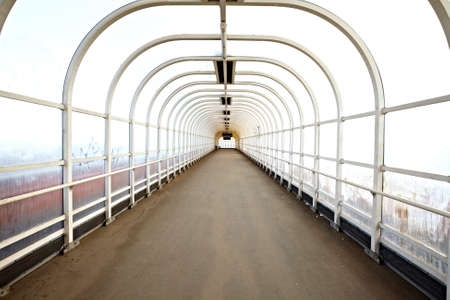 Pedestrian passage in urban environmentの写真素材