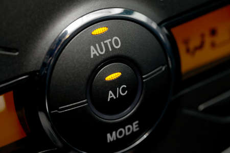 Air conditioning buttons of a carの写真素材