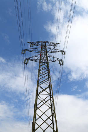 High voltage electric lineの写真素材