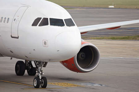 Airplane on the groundの写真素材