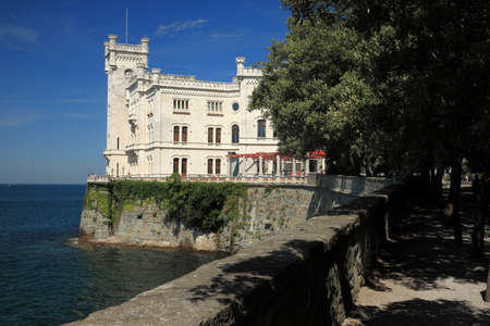 Miramar castle scenic viewのeditorial素材