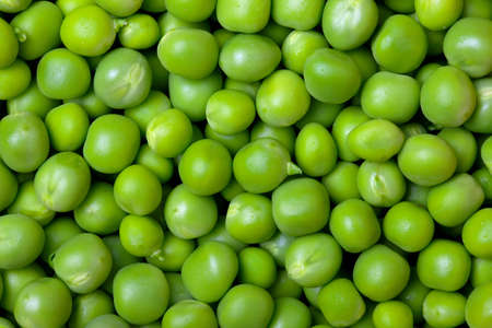 Fresh green peas backgroundの写真素材