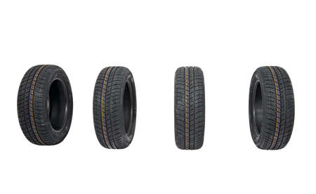 A set of new winter tyresの写真素材