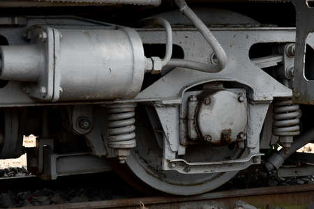 Detail o fan old locomotiveの写真素材