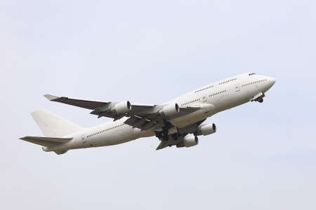 Big passenger airliner taking offの写真素材