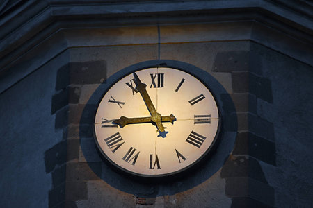 Old rusty clock face detailの写真素材