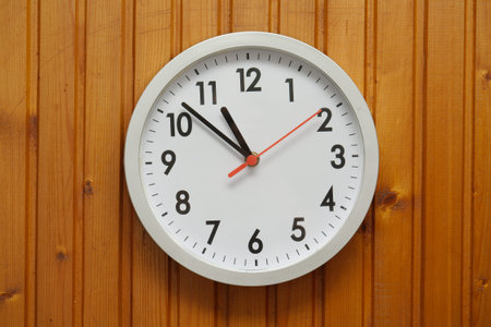 Analogue clock on the wall