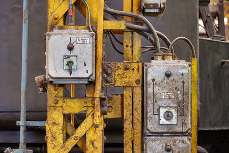 Industrial switch board for electric supplyの写真素材