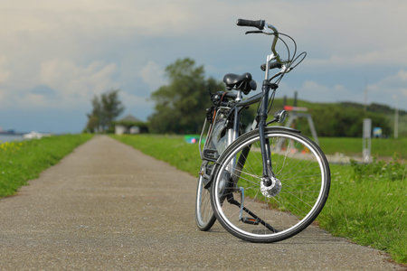 Bicycle on a bright sunny say