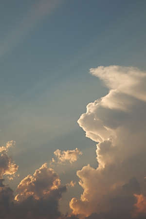 Clouds in the blue skyの写真素材