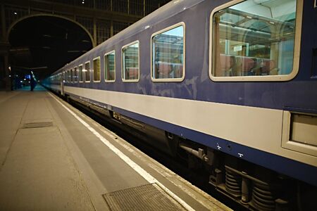 Trains wagons on a stationの写真素材