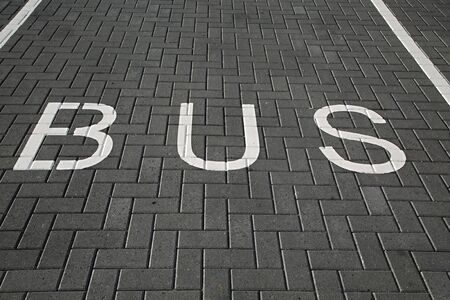 Bus lane dark asphalt textureの写真素材