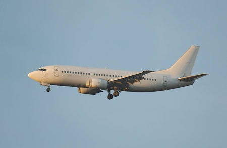 Landing of a commercial plane