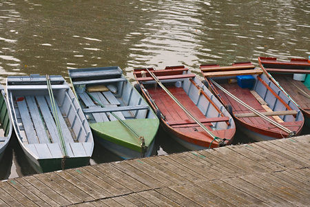 Simple boats at the jetty